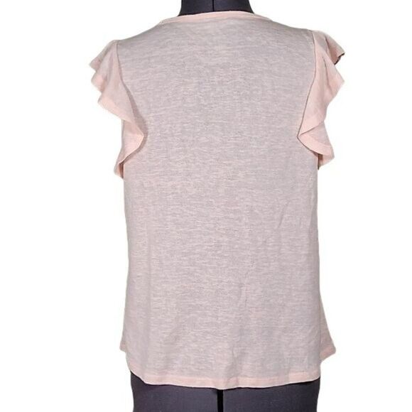 a new day Pink Ruffle Sleeveless Top Sz S - Picture 4 of 7